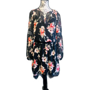 White House Black Market Floral Chiffon Dress 4 Wedding